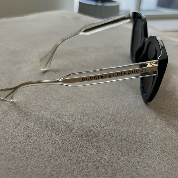 Black with gold authentic Gucci sunglasses